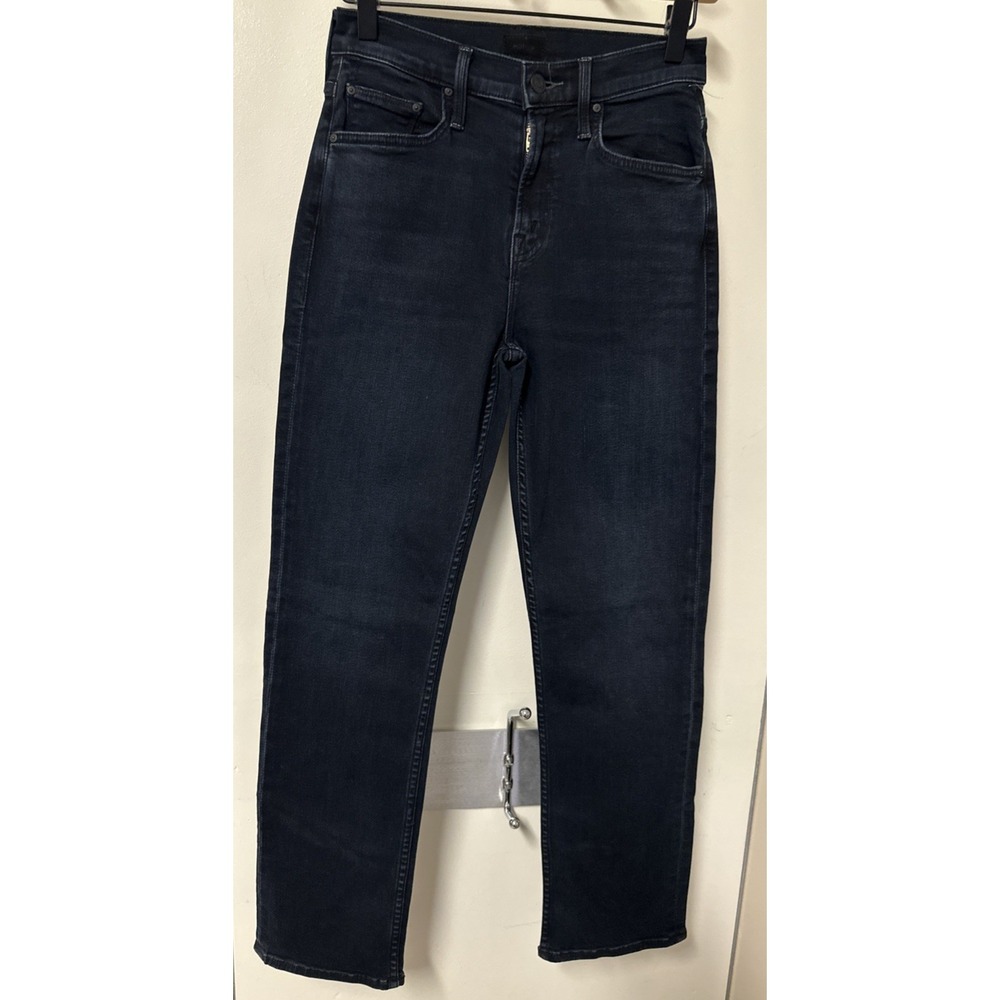MOTHER Women Size 25 The Mid Rise Rider Ankle Jeans Night In Paris Very Dark - Picture 5 of 14